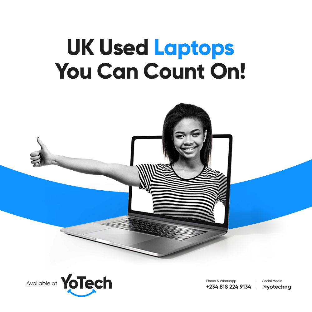 Student with a Yotech laptop